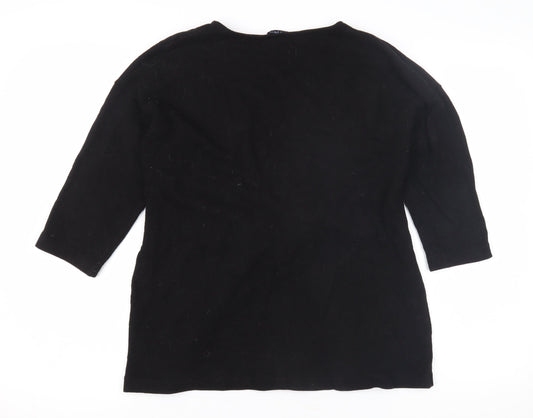 Womens UK Size S Great Plains Black Pullover Jumper