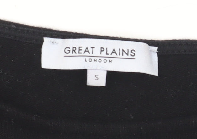 Womens UK Size S Great Plains Black Pullover Jumper