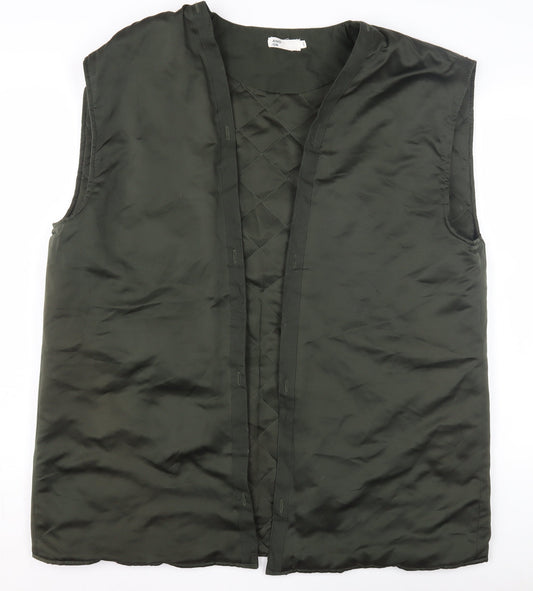 AND/OR Men's Green Waistcoat Size L