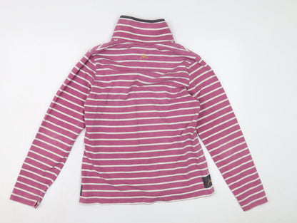 Joules Originals Women's Pink Striped Sweatshirt M