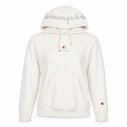 Womens UK Size XS Champion White Pullover Hoodie