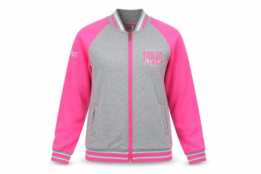 Everlast Women's Grey & Pink Varsity Jacket Size 14