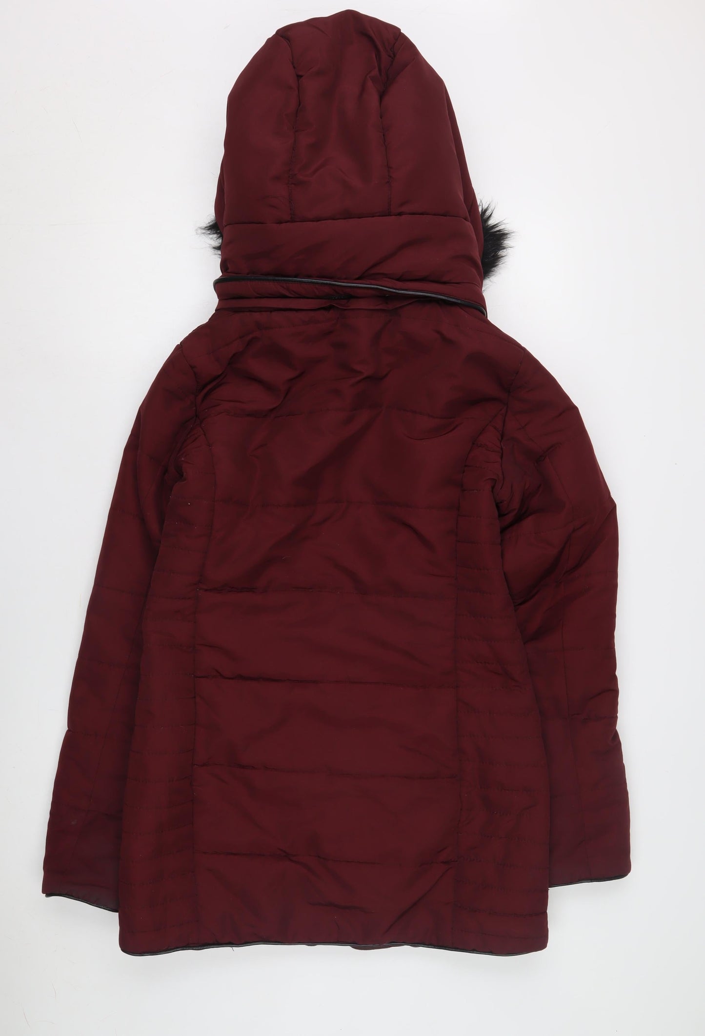 Womens UK Size 10 Brave Soul Red Puffer Jacket