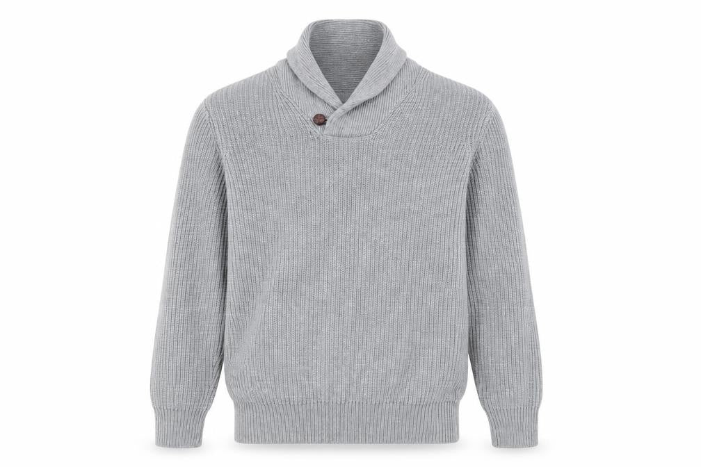 Mens UK Size M Blue Harbour Grey Pullover Jumper