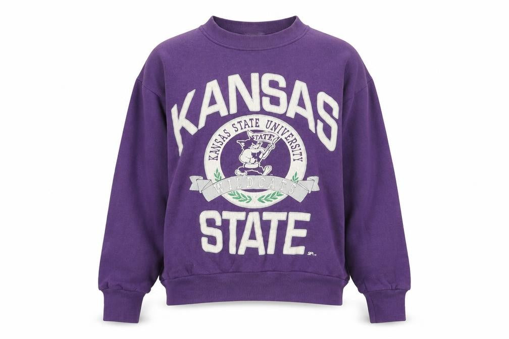 Front view of America's Finest Purple University Sweatshirt M unisex