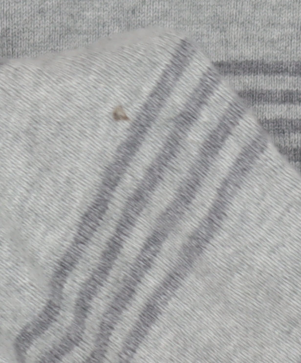Bench Men's Grey Striped Long Sleeve Shirt L