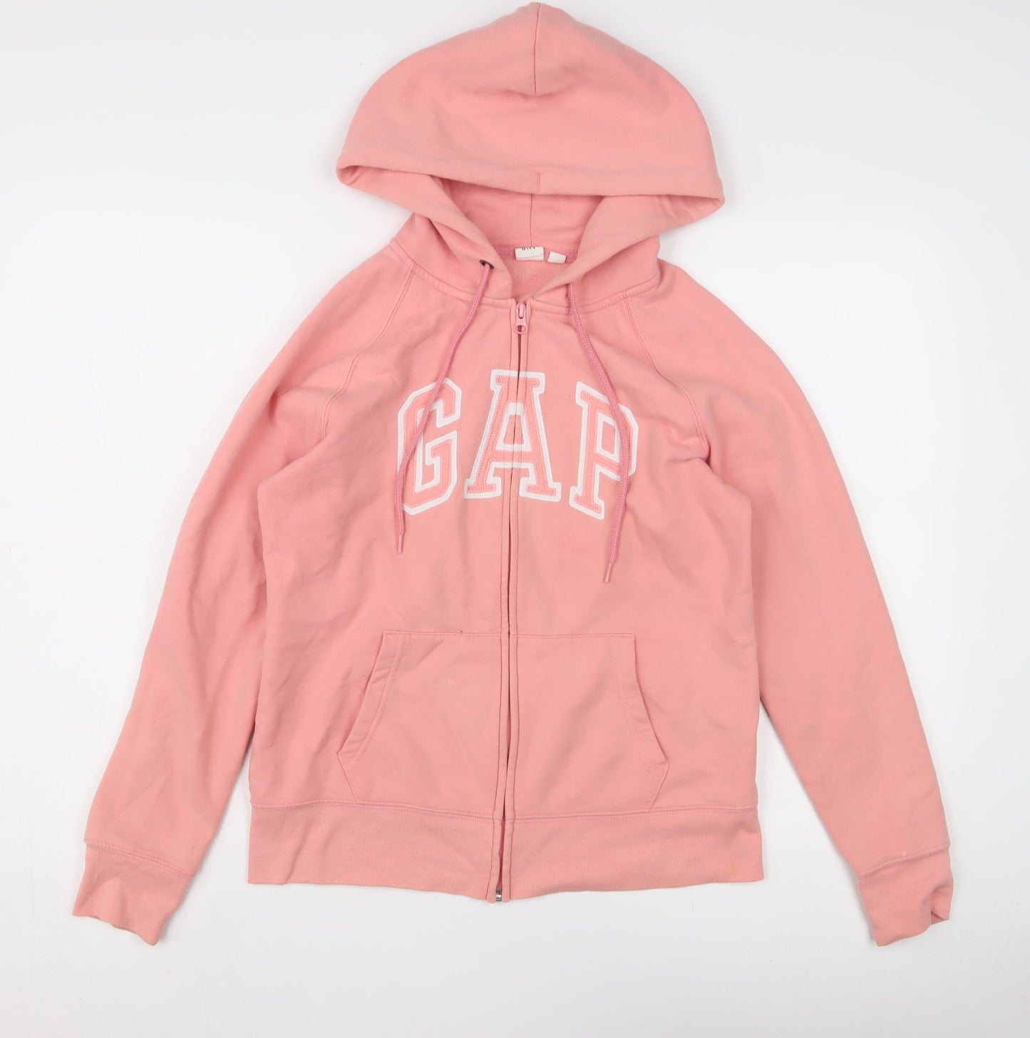 GAP Women's Pink Full Zip Hoodie M Casual Logo