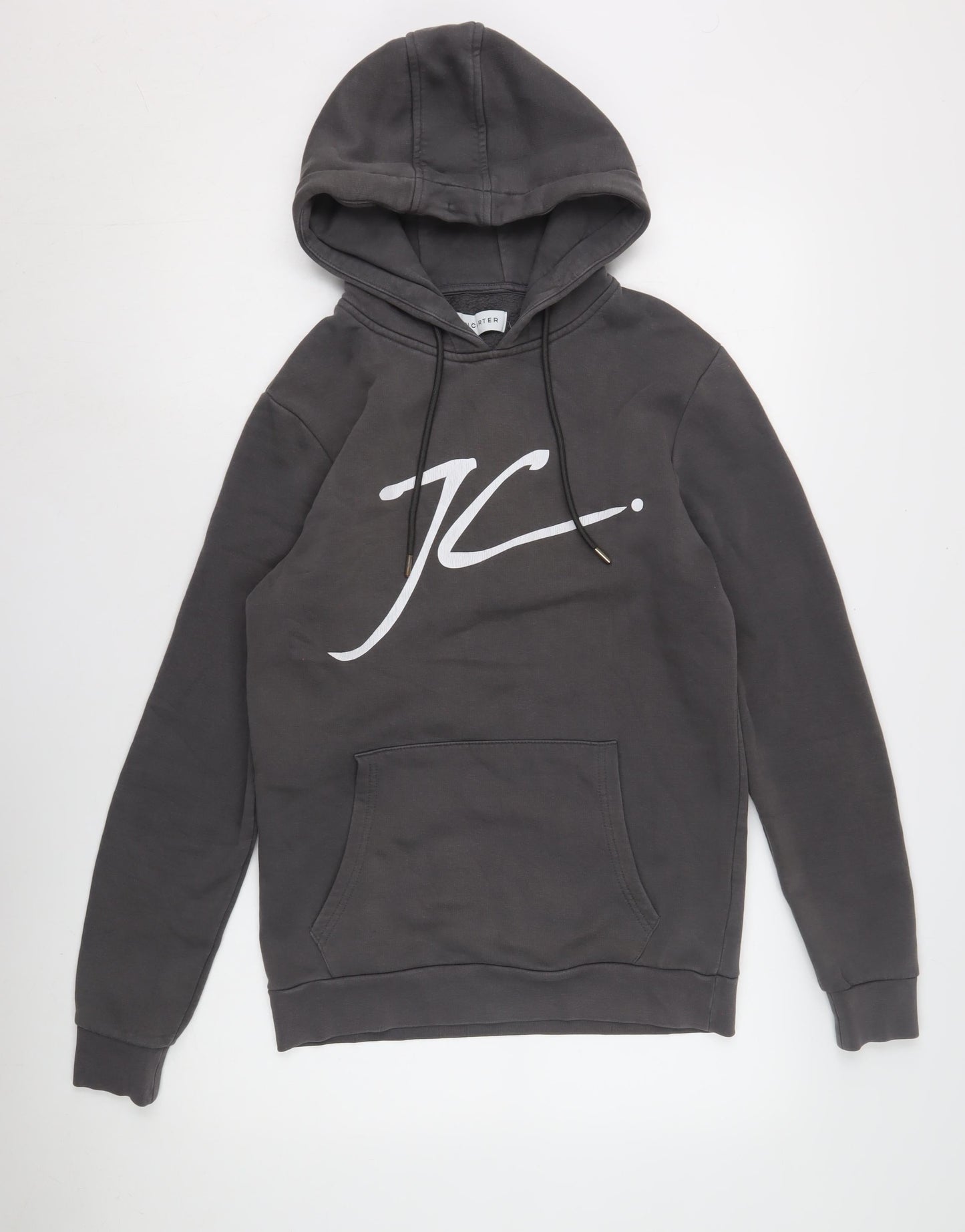Mens UK Size S Jameson Carter Grey Pullover Hoodie