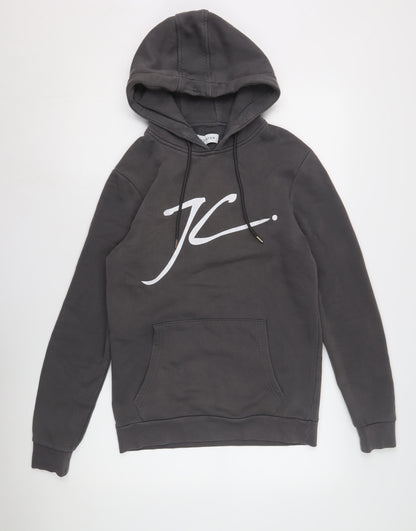 Mens UK Size S Jameson Carter Grey Pullover Hoodie