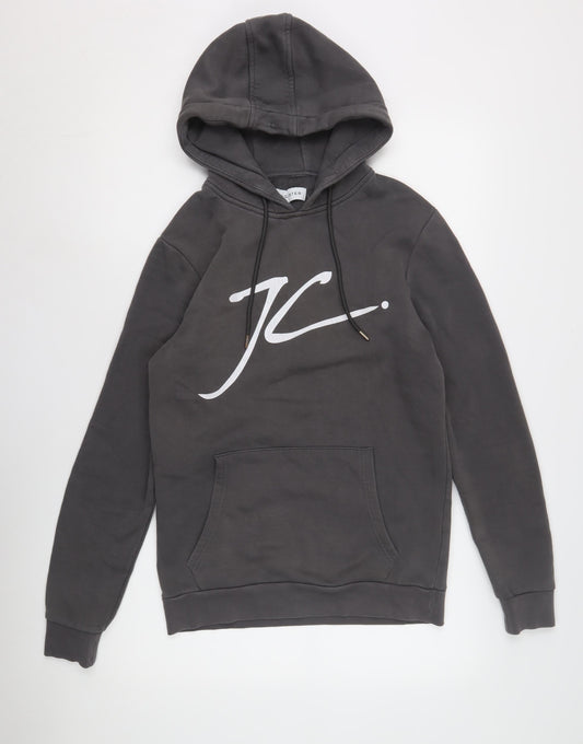 Mens UK Size S Jameson Carter Grey Pullover Hoodie