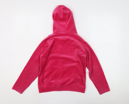 Lambda Girls Pink Minnie Glitter Hoodie - Size 8 Years