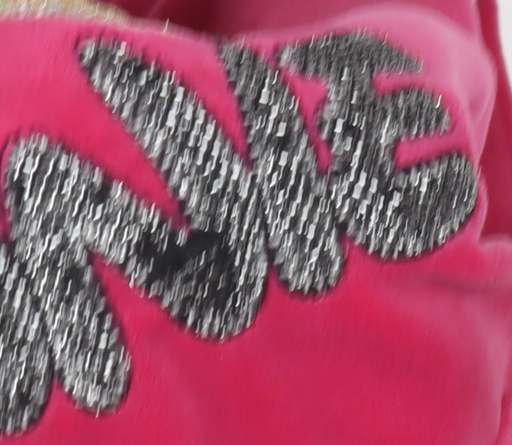 Lambda Girls Pink Minnie Glitter Hoodie - Size 8 Years