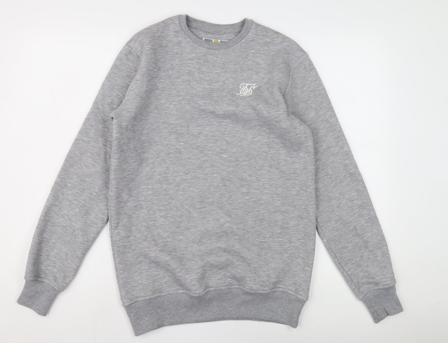 Mens UK Size XS SikSilk Grey Pullover Sweatshirt