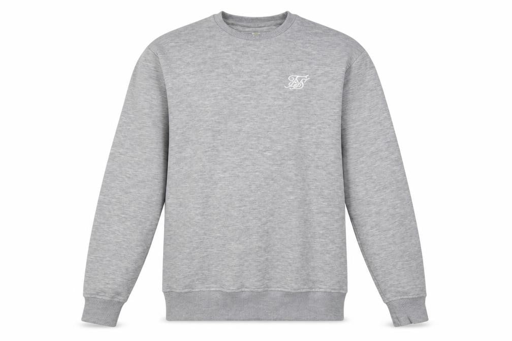 Mens UK Size XS SikSilk Grey Pullover Sweatshirt