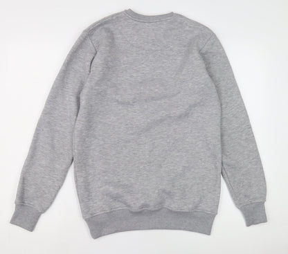 Mens UK Size XS SikSilk Grey Pullover Sweatshirt