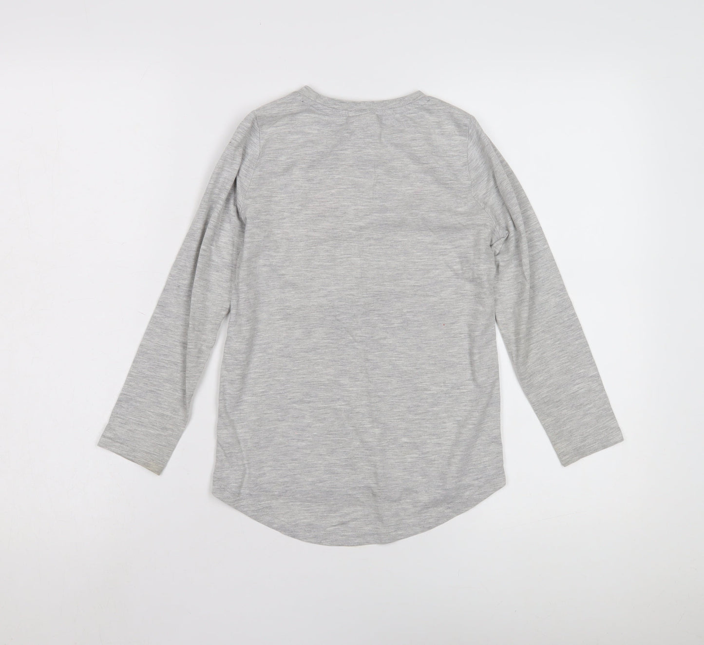 George Girls Grey JoJo Siwa Graphic Long Sleeve T-Shirt 6-7 Years