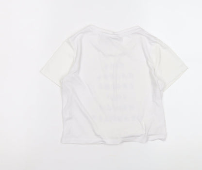 Friends Kids White Graphic T-Shirt Unisex 10-11 Years Casual