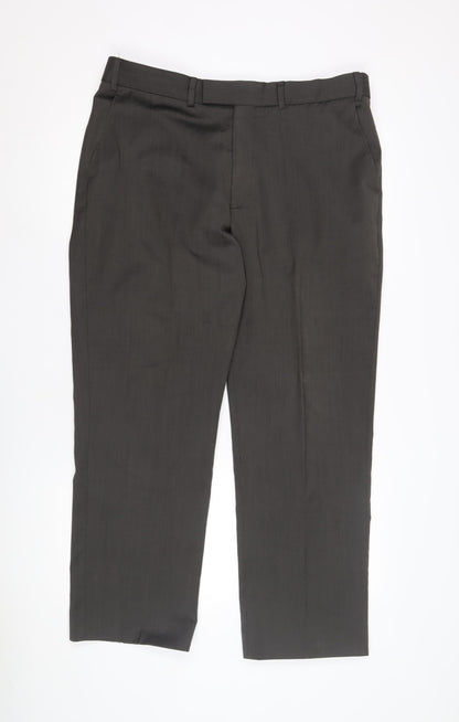 Pierre Cardin Men's Black Trousers Size 36