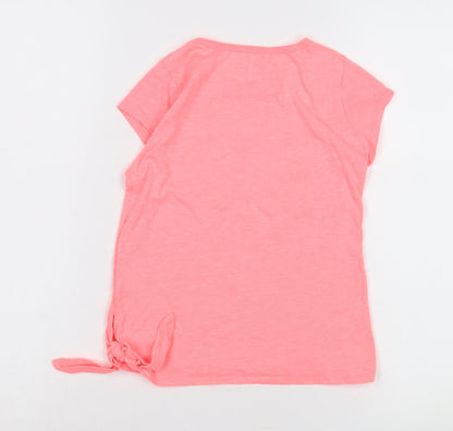 OshKosh B’gosh Girls Pink Graphic T-Shirt - Size 7 Years