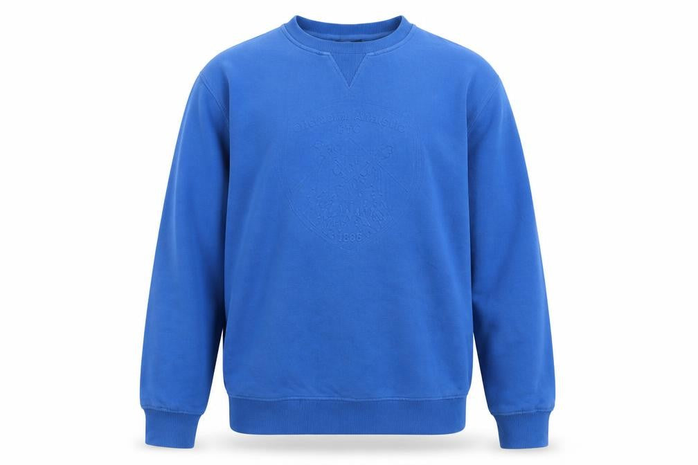 Oldham Athletic Men's Blue Logo Pullover Sweatshirt M