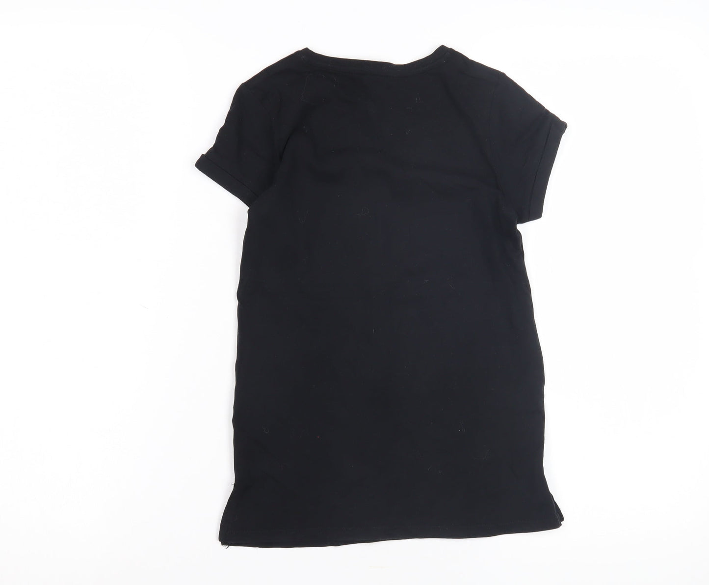 George Girls Black Motivational Graphic T-Shirt 7-8 Years