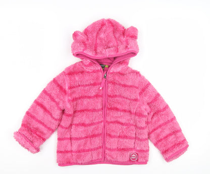 Gelert Pink Girls' Fleece Hoodie 2-3 Years Full Zip