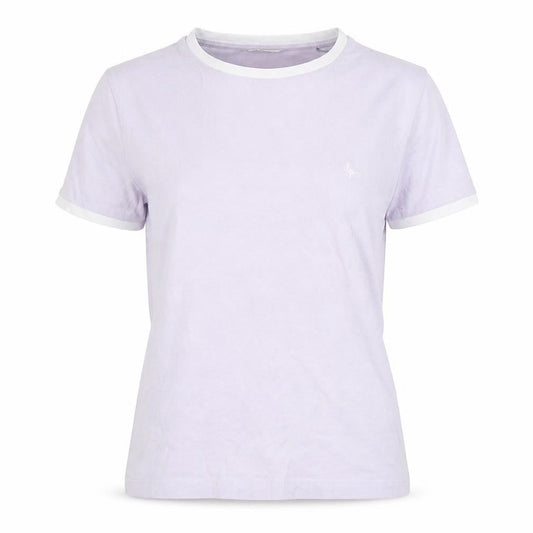 Womens UK Size 10 Jack Wills Purple Ringer T-Shirt