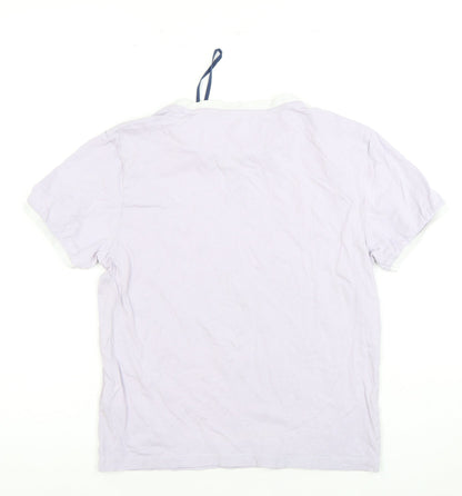 Jack Wills Women's Purple Ringer T-Shirt Size 10
