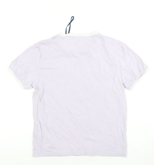 Jack Wills Women's Purple Ringer T-Shirt Size 10