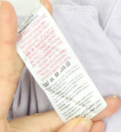 Jack Wills Women's Purple Ringer T-Shirt Size 10