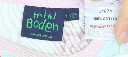 Mini Boden Unisex Baby Floral Long Sleeve Top 6-9 Months