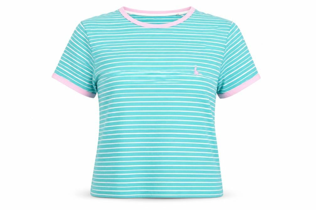 Womens UK Size 6 Jack Wills Blue Basic T-Shirt