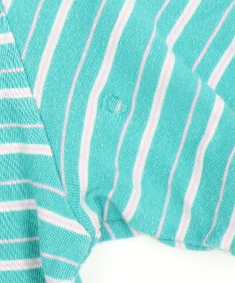 Jack Wills Women's Blue Striped T-Shirt Size 6