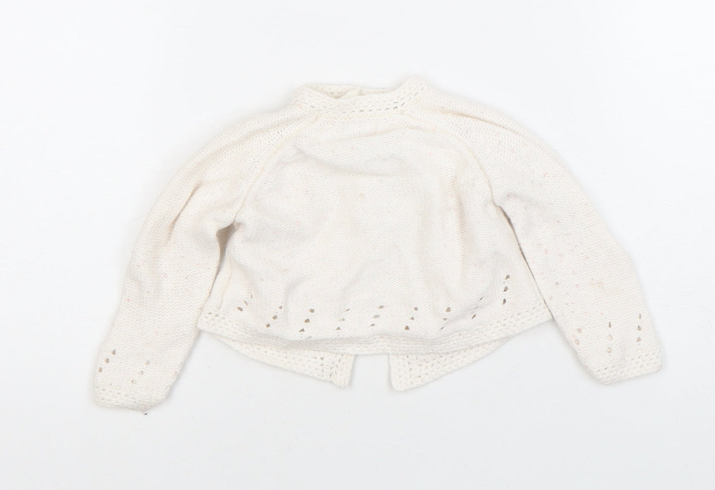 Mayern Unisex Ivory Cardigan 6-9M with Button Closure
