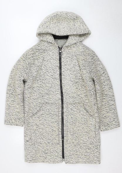 Womens UK Size 8 ASOS Grey Parka Coat