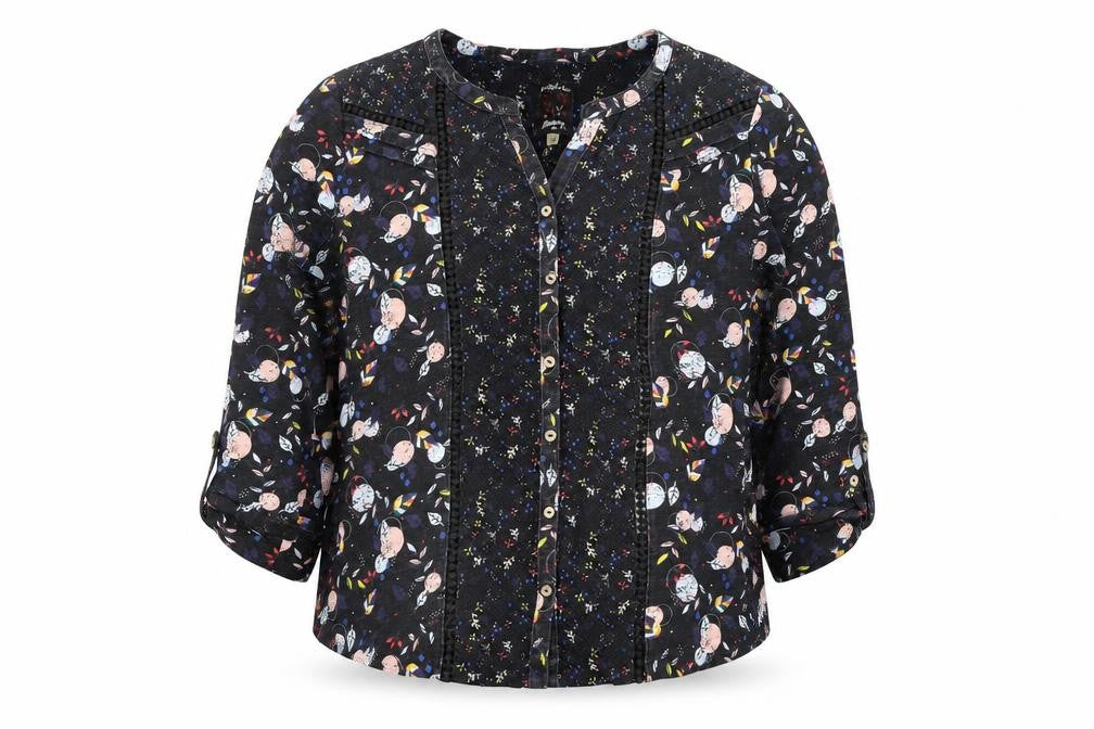 Womens UK Size 14 Mantaray Multicoloured Basic Blouse