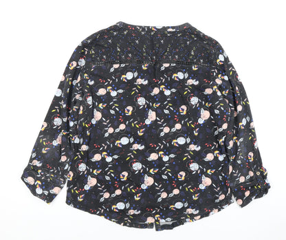 Womens UK Size 14 Mantaray Multicoloured Basic Blouse