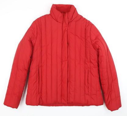 Womens UK Size 14 Evie Red Puffer Jacket