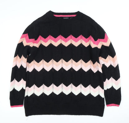 Womens UK Size 14 Roman Black Pullover Jumper