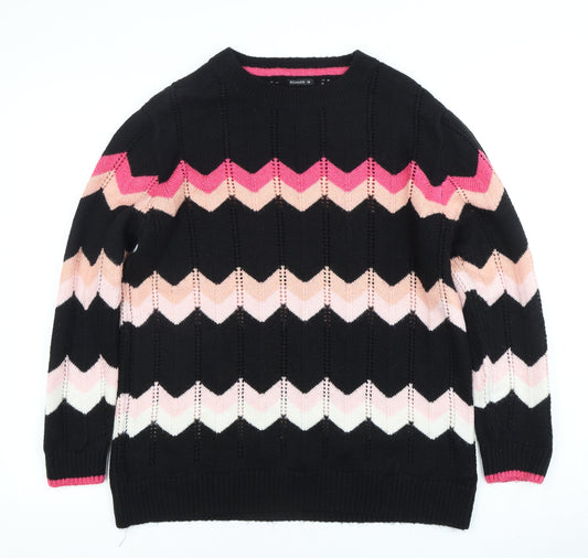 Womens UK Size 14 Roman Black Pullover Jumper