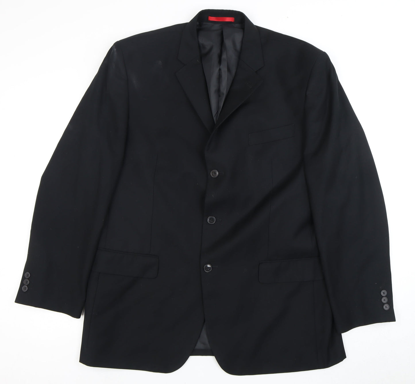 Mens UK Size 46 Burton Regular Black Suit Jacket