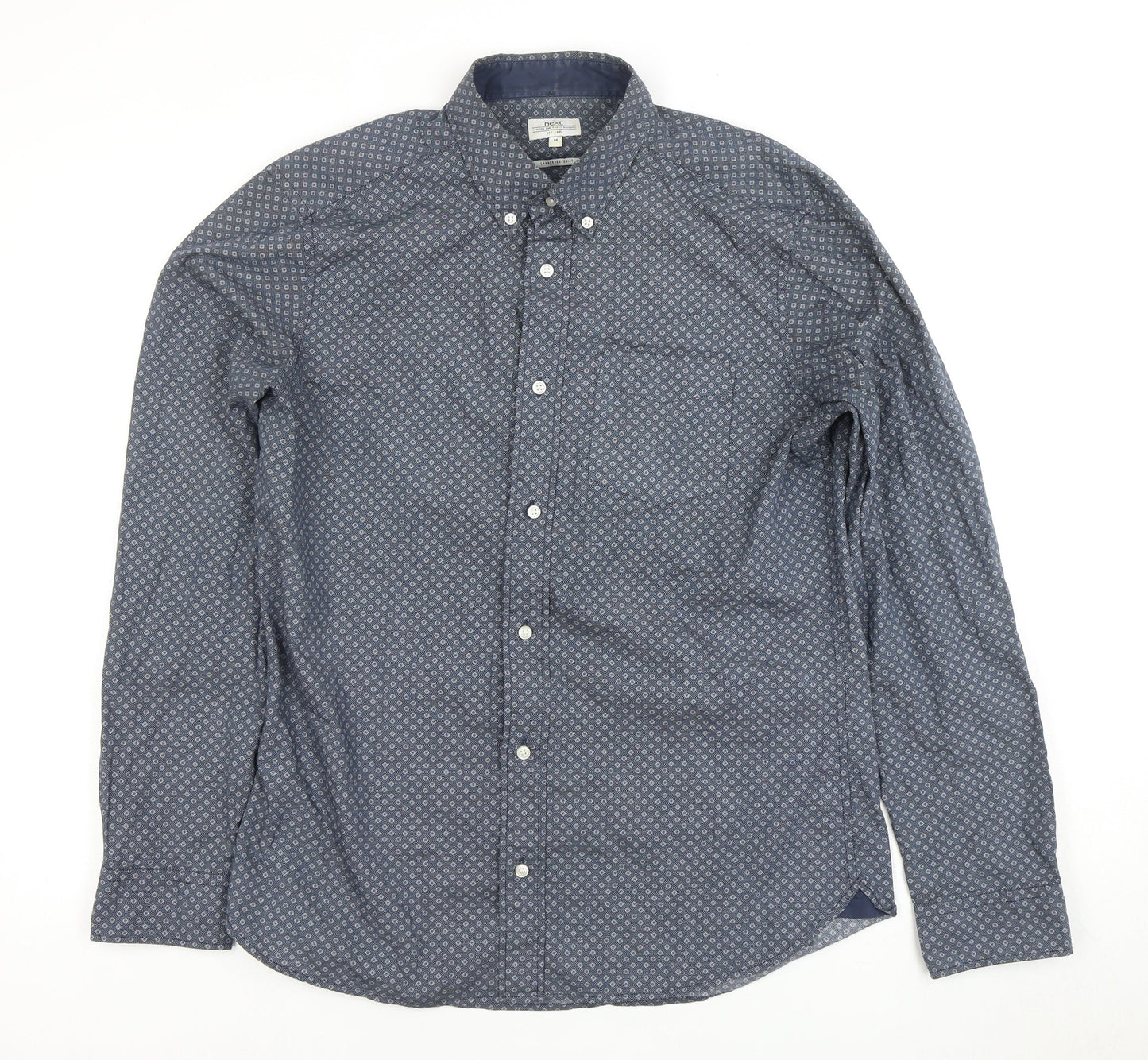 Mens UK Collar Size M NEXT Smart Blue  Dress Shirt