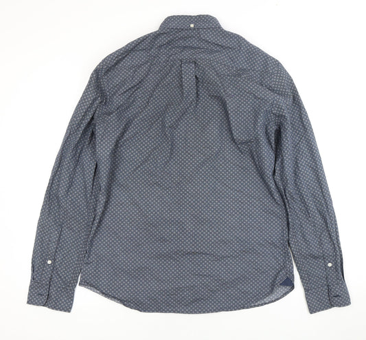 Mens UK Collar Size M NEXT Smart Blue  Dress Shirt