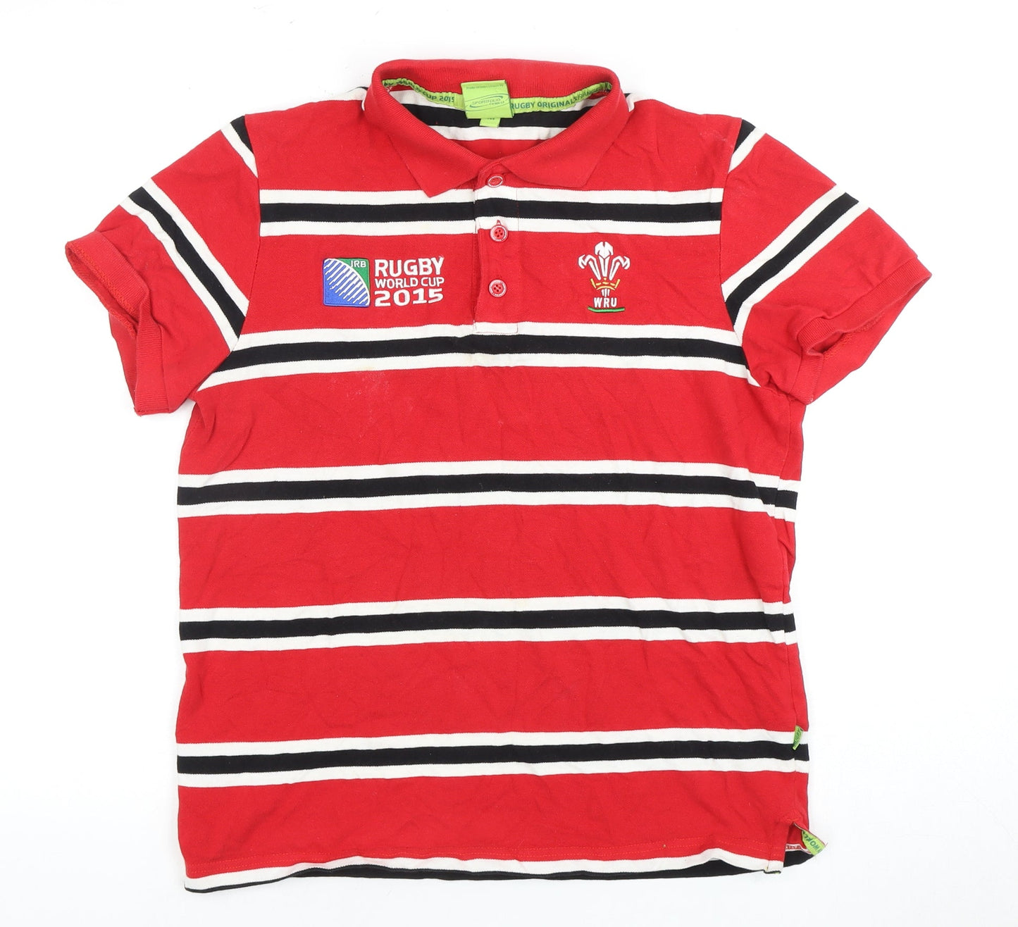 Rugby Originals Red Striped Men's Polo M