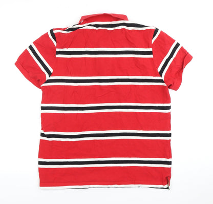 Rugby Originals Red Striped Men's Polo M