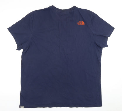 The North Face Men's Blue XLT Regular Fit T-Shirt