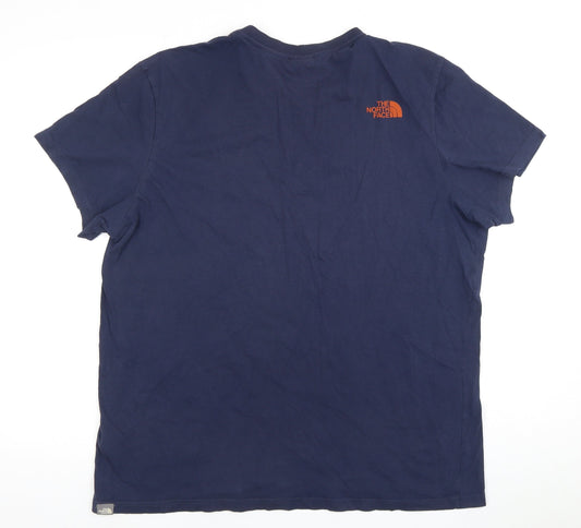 The North Face Men's Blue XLT Regular Fit T-Shirt