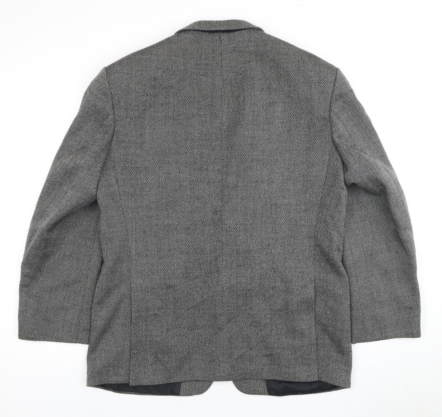 Mens UK Size 40 Vintage Regular Grey Suit Jacket