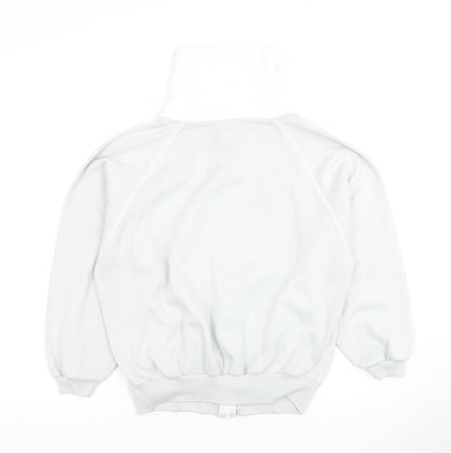 Kash Women's White Zip Sweatshirt Size S