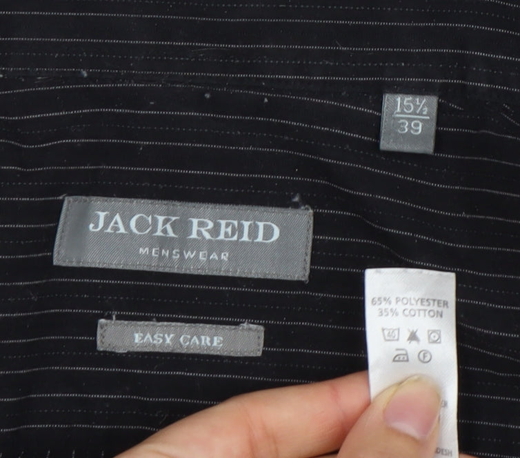 Mens UK Collar Size 15.5 Jack Reid Smart Black  Dress Shirt